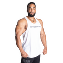 Better Bodies Logo Essential T-Back White-Miesten hihattomat paidat-Better Bodies-M-Aminopörssi