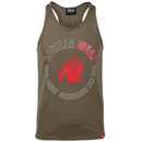 Lafayette Tank Top Army Green-Miesten hihattomat paidat-Gorilla Wear-M-Aminopörssi