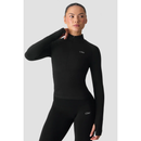 ICIW Smooth Seamless Zip Jacket W Black-Naisten pitkähihaiset ja hupparit-ICANIWILL-XS-Aminopörssi