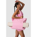 ICIW Cotton Yoga Tote Bag, Soft Rose Pink-Joogamattokassi-ICANIWILL-Aminopörssi