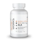 ALA 500mg, 90 vegekaps.-Antioksdiantti-Nutri Works-Aminopörssi