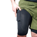 RDX T16 2-in-1 MMA Shorts green-Kamppailuvaatteet-RDX-S-Aminopörssi