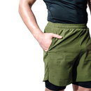 RDX T16 2-in-1 MMA Shorts green-Kamppailuvaatteet-RDX-S-Aminopörssi