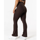 Relode Clean Flared Tights Brown-Naisten trikoot ja leggingsit-Relode-XS-Aminopörssi