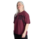 Better Bodies Stay True Oversize Tee, Washed Maroon-Naisten lyhythihaiset ja topit-Better Bodies-S-Aminopörssi