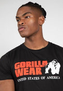 Classic T-shirt, musta-Gorilla Wear-S-Aminopörssi